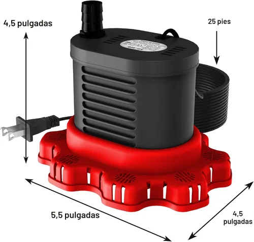 Vista 5 de AgiiMan Bomba de la cubierta de la piscina 850GPH, bomba sumergible