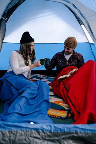 Vista 9 de Stansport Sleeping-Bags Stansport Fleece Sleeping Bag Rojo