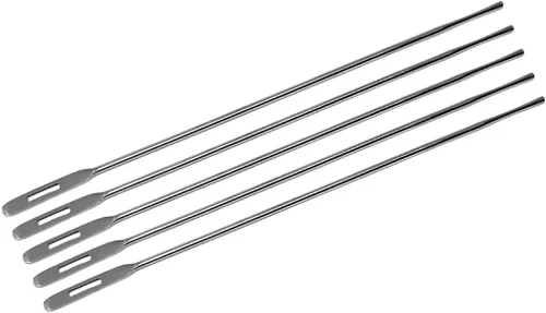 Vista 8 de Sonda de ojo de laboratorio de 6 pulgadas, herramienta de disección quirúrgica de doble extremo hecha de acero inoxidable, utilizada en aulas