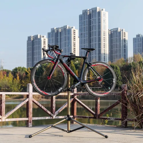 Vista 2 de CXWXC Soporte de reparación de bicicletas - Soporte de bicicleta E para soporte de trabajo de mantenimiento