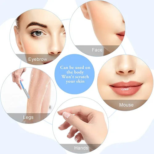 Vista 5 de Maquinilla de afeitar facial para mujer para depilación – Dermaplaning Tool Peach Fuzz Trimmer Womens Fino removedor de pelo cejas afeitadoras