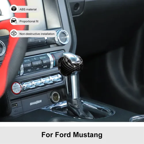 Vista 5 de JeCar Cubierta interior de fibra de carbono para Ford Mustang 2015-2023