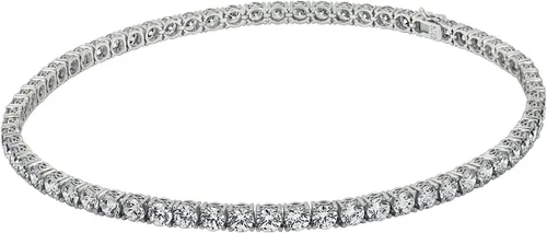 Vista 11 de Amazon Essentials Collar de tenis de plata de ley con circonita cúbica de elementos infinitos de corte redondo, (anteriormente colección Amazon)