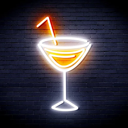 Vista 14 de AdvPro Seco Martini Flex Silicona LED Neon Sign - Azul - st16s32-fnu0207-b