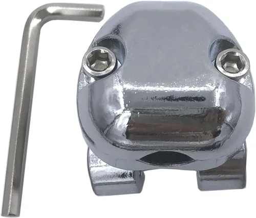 Vista 4 de Soporte de micrófono de percusión, abrazadera de aro de tambor Conga Tom con cabeza de rosca de 5/8 pulgadas, brazo de micrófono, clip de micrófono