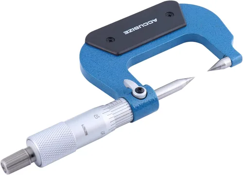Vista 7 de Accusize Industrial Tools - Micrómetro de punta con punta de carburo de 0-1'' x 0.0001'', en caja ajustada, 2004-1001 30 Deg Point for Small Grooves