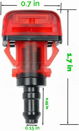 Vista 3 de Boquilla para limpiaparabrisas trasero compatible con H-onda Pilot MK2 EX EX-L LX Touring 2009 2010 2011 2012 2013 2014 2015