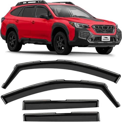 Vista 52 de Voron Glass Protectores de lluvia extra duraderos con cinta adhesiva para Chevrolet (Chevy) Silverado 2500HD/3500HD 2007-2014 cabina extendida Negro