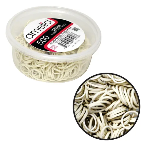 Vista 20 de 500 unidades de gomitas en contenedor de rejillas para colas de caballo y trenzas., Negro