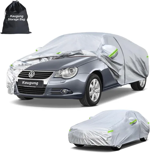 Vista 45 de Kaugung Funda para Coche de Ajuste Personalizado BMW Serie 3 E30 (1982-1994), 7 Capas Resistente al Viento Todo Clima Impermeable Cubierta Exterior