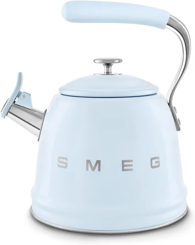 Vista 11 de Smeg Tetera silbante Retro para estufa – 2.4L (Negro)