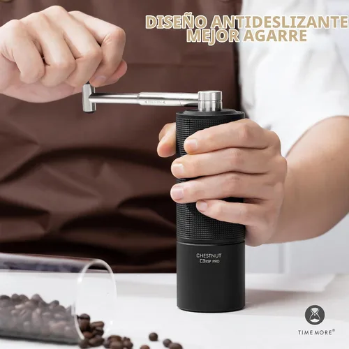 Vista 5 de TIMEMORE Chestnut C3 ESP Pro Molinillo de Café Manual, Molinillo de Café Manual de Rebaba Cónica de Acero Inoxidable S2C con Mango Plegable
