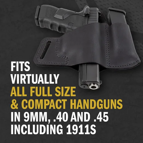 Vista 4 de Combo de funda de cuero para transporte cómodo y funda para cargador Hecho en EE. UU. Se adapta a Glock 17 19 22 23 32 33 Springfield XD & XDS