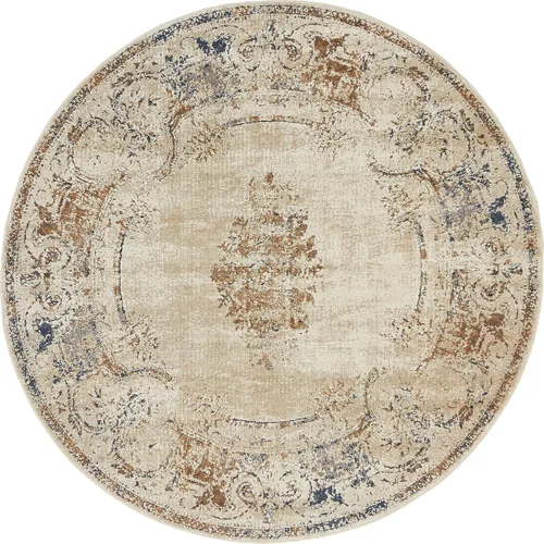 Vista 12 de Unique Loom Chateau Collection - Alfombra de área, 5 x 8 pies, color beige