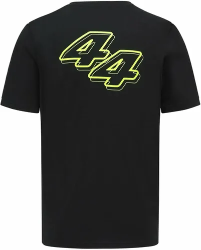 Vista 2 de Fuel For Fans Mercedes-AMG Petronas Formula One Team Edición Especial Lewis Hamilton 2022 Silverstone GP Neon Party Camiseta para hombre, Negro