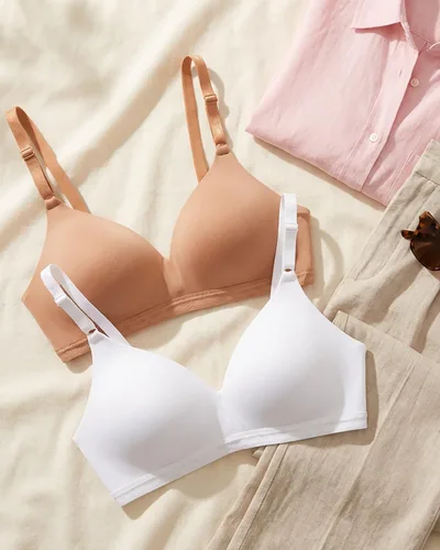 Vista 6 de Warner's - Brasier cómodo sin varillas Cloud 9 para mujer, supersuave y ligeramente forrado 1269 Blanco
