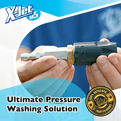 Vista 2 de Kit X-Jet M5#7 2-2.5 GPM Boquilla de lavado de presión variable de inyección externa de largo alcance ajustable Perfecto para lavar