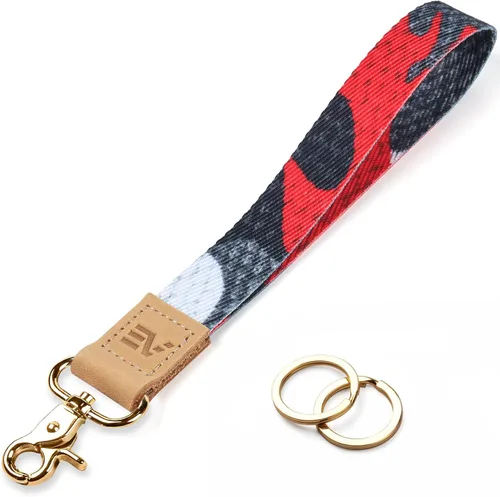 Vista 25 de EcoVision - Llaveros lindos con correa para llaves, llavero de muñeca para mujer, correa de insignia con 2 argollas para llaves
