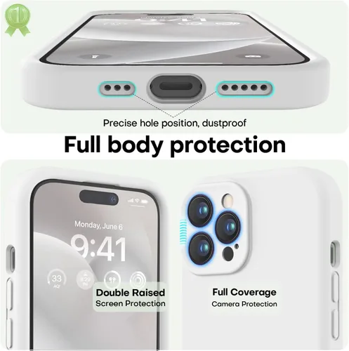 Vista 477 de LOVE 3000 Diseñada para Funda iPhone Air, Silicona Premium [Compatible con Magsafe][Forro de Microfibra Suave Anti-Rayones] Funda Protectora