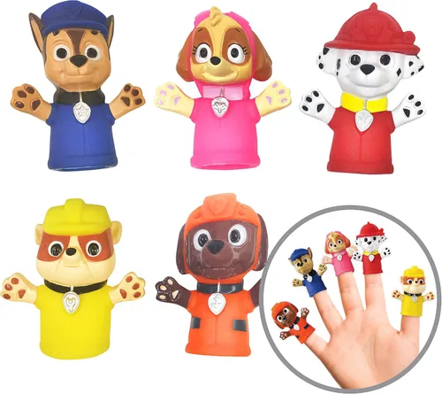 Vista 10 de NBC Universal Gabby's Dollhouse - Marionetas de baño, 10 unidades, recuerdos de fiesta, educativos, juguetes de baño, tiempo de cuentos, juguetes