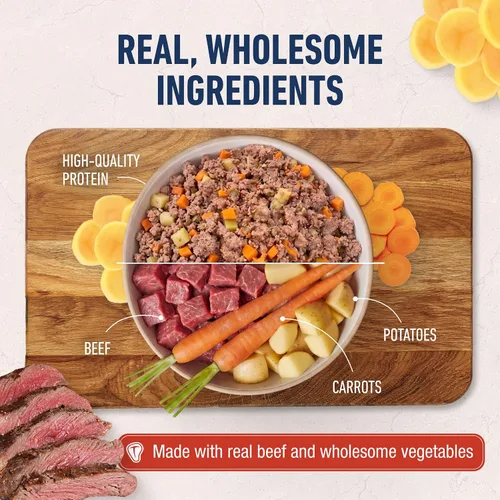 Vista 5 de Natural Balance Comida húmeda para perros recién cocinada, comida casera para mascotas, cocinada suavemente en caldo de huesos, hecha