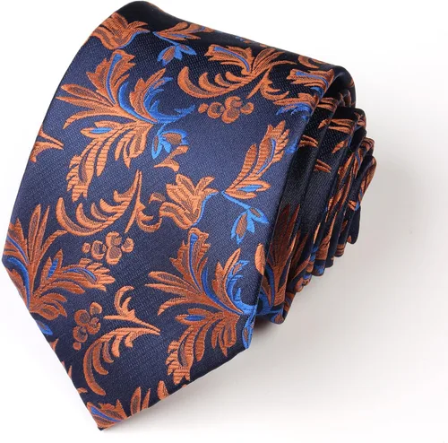Vista 103 de WeiShang Lote de 6 corbatas clásicas de seda para hombre, corbatas tejidas jacquard