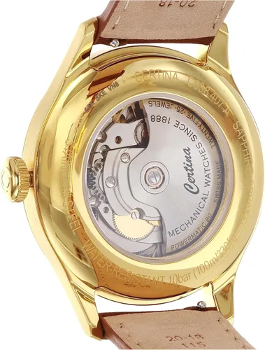 Vista 4 de Certina, Hombre, DS, PVD, acero inoxidable, reloj automático suizo, C0384073636700, Marrón, Reloj automático