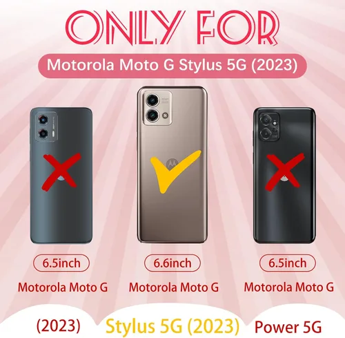 Vista 2 de Funda para teléfono para Motorola Moto G Stylus 5G 2023, diseño único femenino estético para adolescentes, kawaii, flor de ciruela, resistente