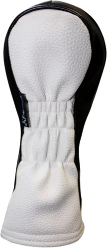 Vista 6 de Fundas para cabezas de golf de cuero blanco y negro estilo 1, 3, 5 fundas para conductores y cabezas de calle para conductores de 460 cc