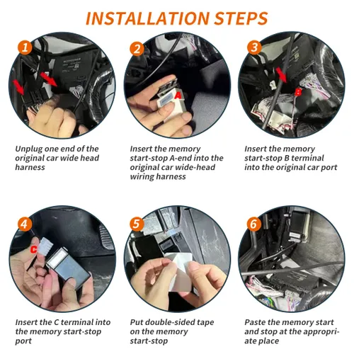 Vista 3 de Eliminador de parada de arranque automático compatible con Ford Bronco 2021-2025 Auto Start Stop Eliminator/Delete/Disable/Canceller Cable