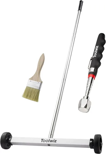 Vista 13 de Toolwiz Barredora magnética rodante de 15" barredora magnética rodante