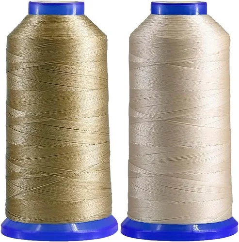 Vista 32 de Selric [1200 yardas/26 colores disponibles] Tex 135 Hilo de nailon unido para costura de cuero 420D/3 T135#138 Hilo de tapicería resistente
