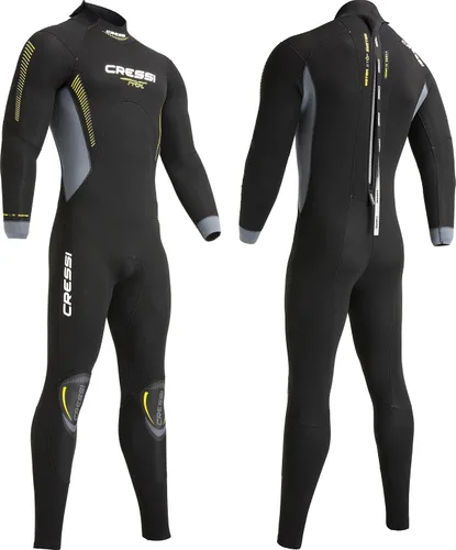 Vista 2 de Cressi Traje de neopreno completo para hombre con cremallera trasera para buceo y actividades acuáticas - Rápido 0.276 in: Diseñado en Italia