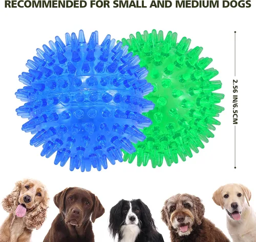 Vista 7 de petizer Paquete de 3 bolas chirriantes de juguete para perros de 2.5 pulgadas, bolas flotantes para perros, bolas de agua para perros, juguetes