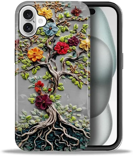 Vista 65 de ZHEGAILIAN Funda para iPhone 11, carcasa dura a prueba de golpes + silicona suave 2 en 1 híbrida, parachoques a prueba de caídas - Vidrio manchado