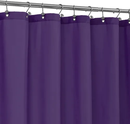 Vista 15 de ALYVIA SPRING Forro de Cortina de Ducha de Tela Extra Largo Impermeable - 72" x 96", Suave y Ligero Cortina de Ducha X-Larga con 3 Imanes, Lavable a