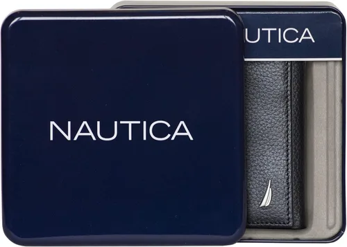 Vista 3 de Nautica Classic J-Class Leather Bifold Wallet