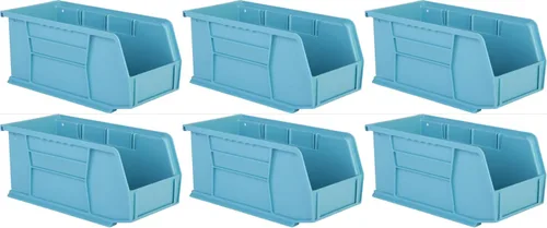 Vista 12 de Hudson Exchange Contenedor de Almacenamiento de Plástico Apilable y Contenedor Colgante de 11" x 5-1/2" x 5" (Negro, 1 Paquete)