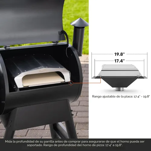 Vista 5 de Stanbroil Accesorio para horno de pizza para parrilla de pellets