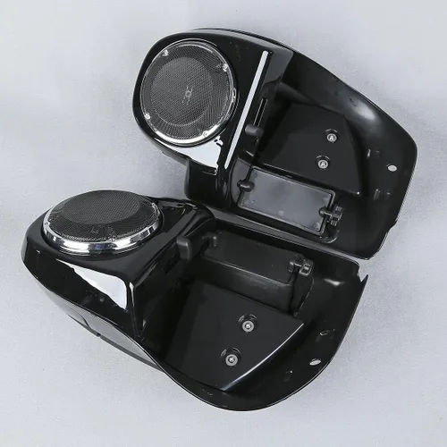 Vista 3 de Carenado inferior de pierna ventilada + altavoces de 6.5 pulgadas con rejillas para Harley Touring Road King FLHR Road Glide FLTRX Street Glide FLHX