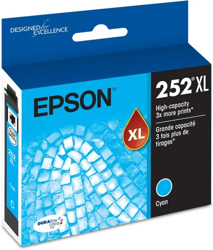 Vista 13 de Epson DURABrite T252XL220 Ultra cian. Cartucho de inyección de tinta de capacidad estándar., Negro