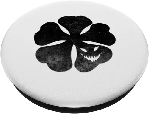 Vista 2 de PopSockets de trébol negro estándar PopGrip