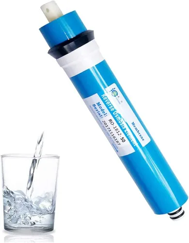Vista 8 de Kit de carcasa de membrana de ósmosis inversa Huining 50GPD-1812/2012 con conector rápido de 1/4, válvula de retención, tubería de agua, llave