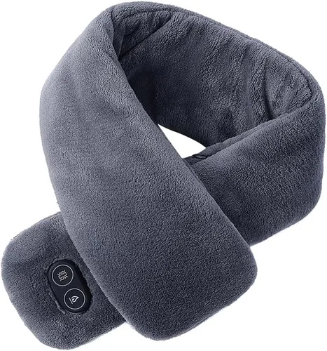 Vista 9 de ikasus Bufanda cálida USB Bufanda de cuello calentada Ajuste de temperatura de tres niveles Control de masajeador de cuatro niveles Bufandas
