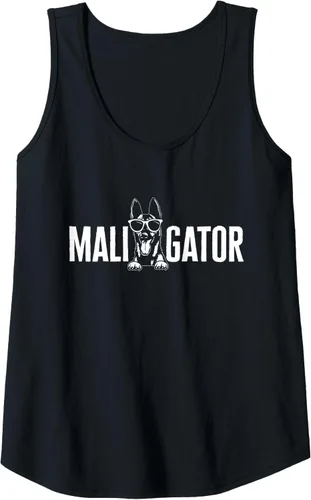 Vista 10 de Camiseta sin mangas Belgian Malinois Cool Maligator Belgian Shepherd Malinois, Negro