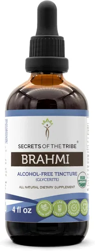 Vista 7 de Secrets of the Tribe Brahmi Tintura Extracto sin alcohol, Brahmi (Bacopa Monnieri) 2 oz