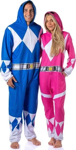 Vista 6 de INTIMO Power Rangers - Traje de pijama de una pieza para hombres y mujeres