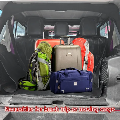 Vista 8 de SUNPIE Forro de maletero y tapete de carga para perros Compatible con Jeep Wrangler JK/JL Unlimited 4 puertas 2007-2026, protector de cama