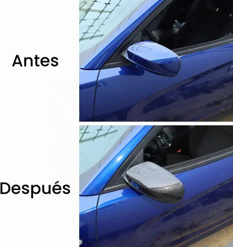 Vista 6 de Voodonala Espejo lateral de fibra de carbono para Dodge Charger 2010-2025+ y Chrysler 300C, 2 piezas de plástico ABS, triangular, derecho e Fibra