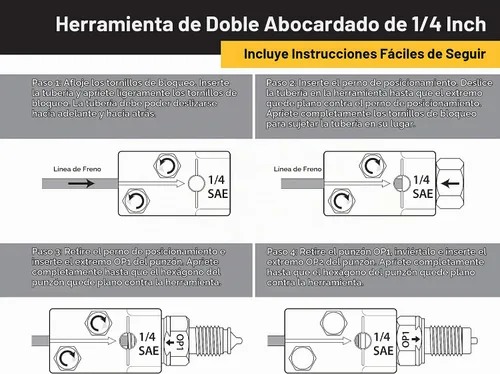 Vista 5 de Titan 51515 Herramienta de abocardado doble de 1/4 pulgadas